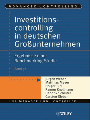 cover image of Investitionscontrolling in deutschen Großunternehmen